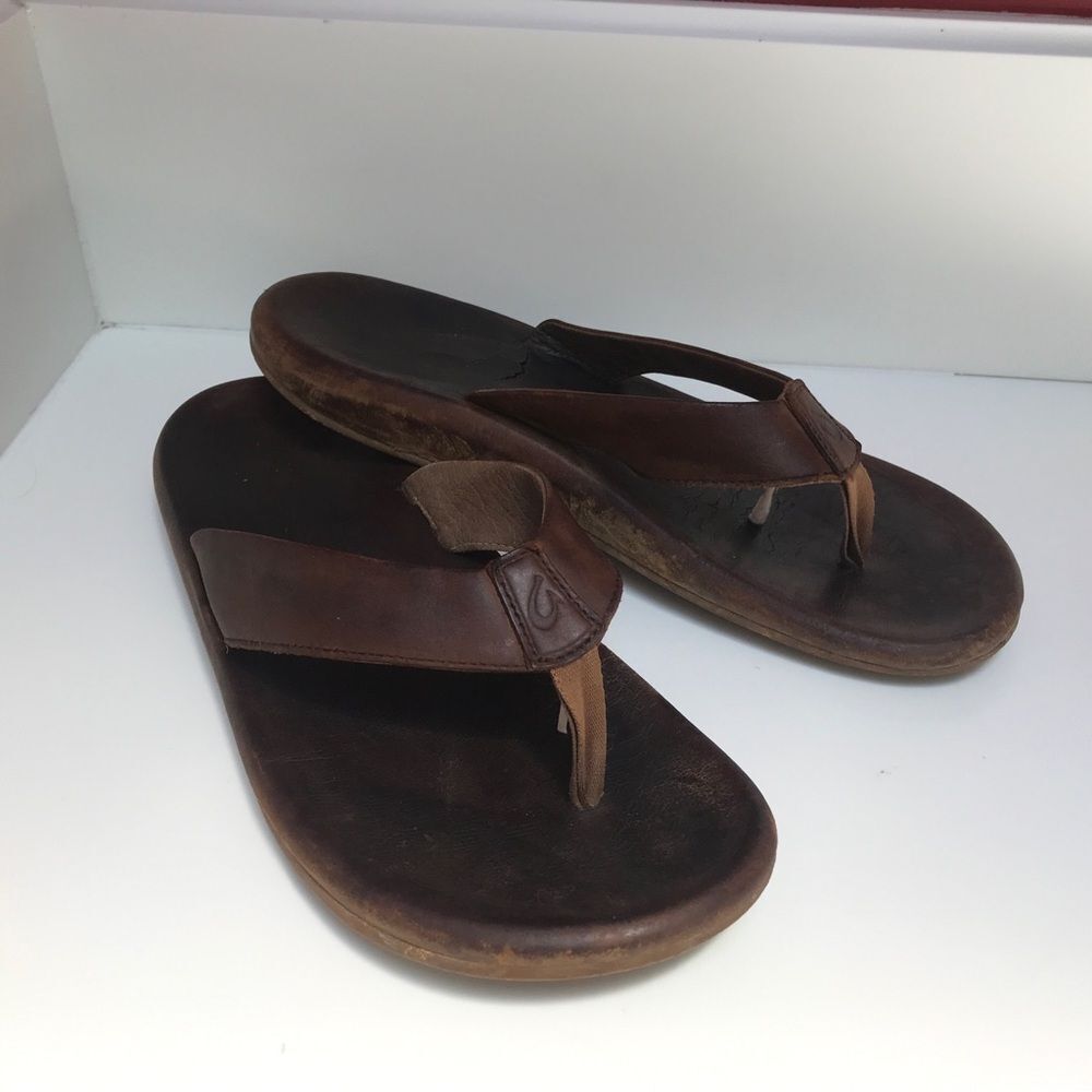 OluKai Kupuna Men's Bown Slip On Thong (12)